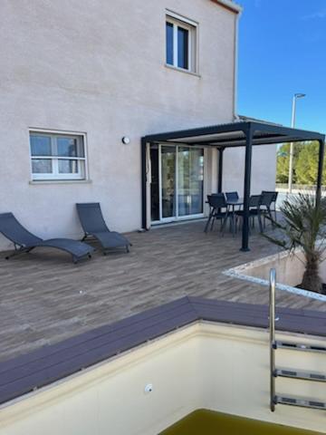 Maison 8 Couchages Clim, Plage A Pied, Petite Piscine Port-la-Nouvelle Kamer foto